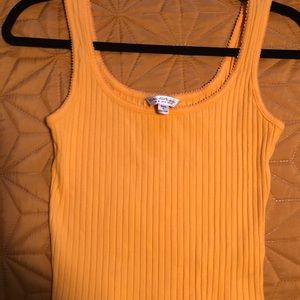 Miss Selfridge Tops - Miss Selfridge Ribbed Tank with Scoop Neck Miss Selfridge Tops - Miss Selfridge Ribbed Tank with Scoop Neck